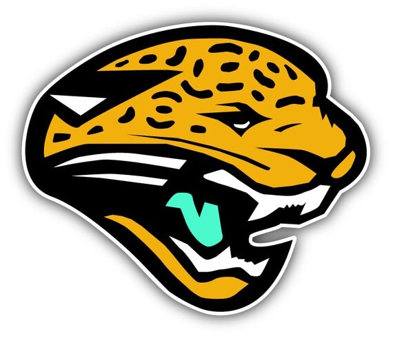 Jacksonville Jaguars NFL Football Head Logo Car Bumper by Yurmala