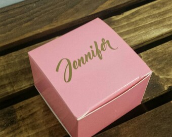 Bridesmaid Gift Box, Personalized Gift Box, Party Favor, Bridal Shower Favor, Bachelorette Party, Pink Bridesmaid Gift Box