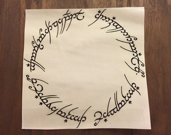 Vinyl Decal 6 Elvish circle decal inspired by The Lord