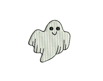 Cute Mini Ghost - Halloween machine embroidery design. 3 sizes. Instant download