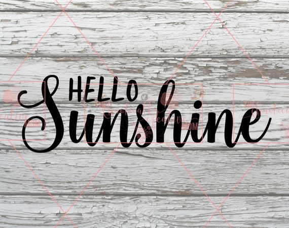 Download Hello Sunshine PNG SVG JPEG Cutting file Cricut by TheCCMom