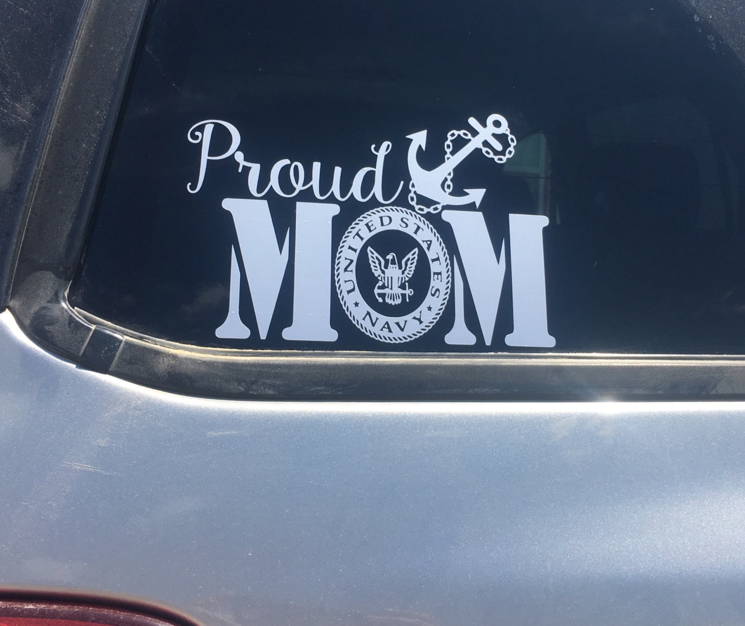 Proud Navy Mom Decal 