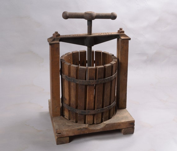 Antique Fruit Wine Press Wear Ever SC & W Co. CHGO Primitive