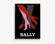 Unique bally poster related items | Etsy