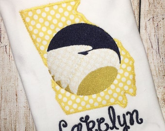 Georgia Southern Children's Shirt - GSU Eagles - Applique Shirt - Georgia Southern Football