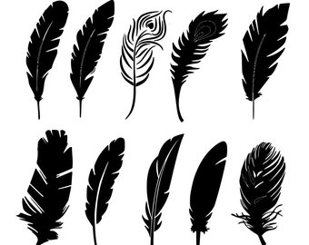 Download Feather stencils | Etsy