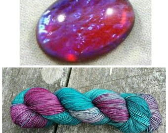 Mica sock - Charred Dragon's Breath Opal