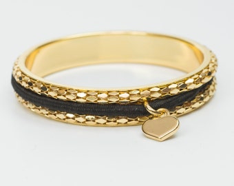 Busy Girl Bangle Gold - Hair Tie Bracelet