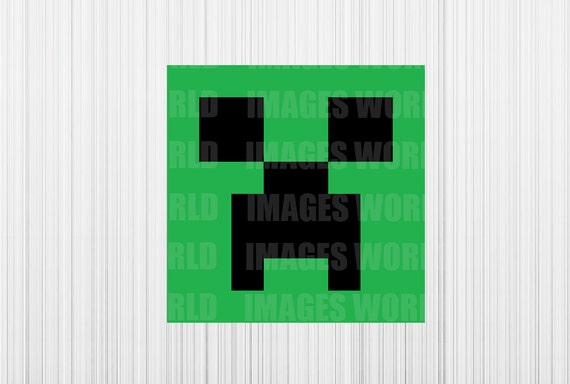 Minecraft Creeper Face Black/Green svg/png/eps/dfx by ImagesWorld