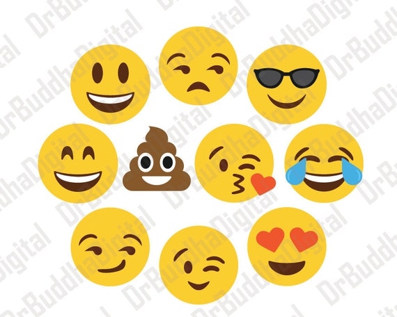 Download Sale! Emoji SVG Collection - Emoji DXF - Emoji Clipart ...