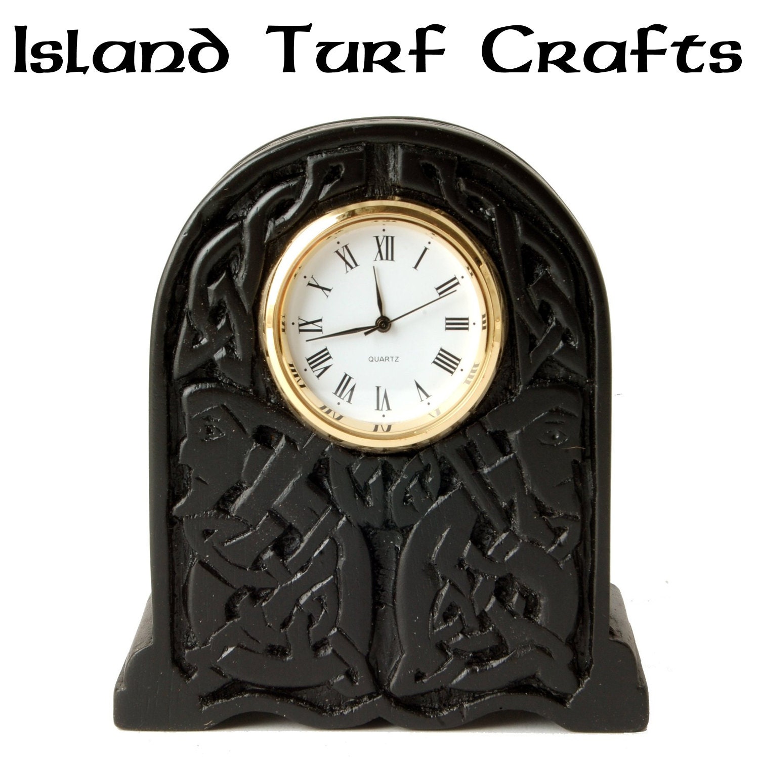Island Turf Crafts Newrange Celtic Clock 3.5