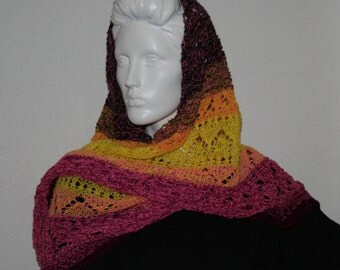 beautiful, delicate, soft shawl sun on berries