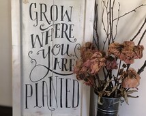 planted grow sign