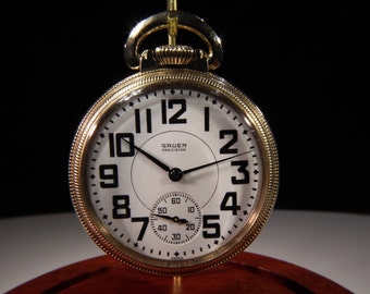 Circa. 1940 Gruen Precision 17 Jewel Pocket Watch
