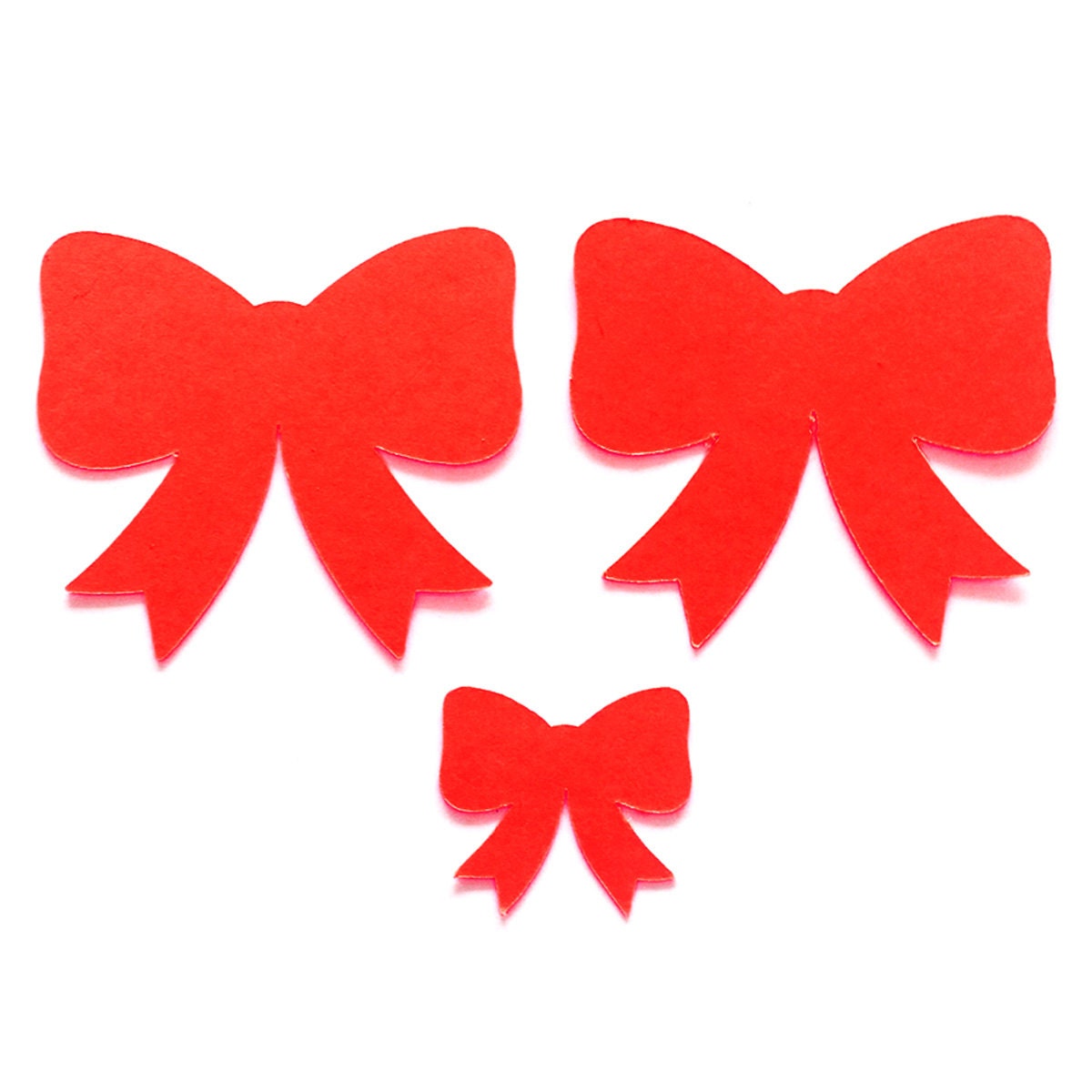 25 pack Paper Bow Shape, Paper Bow Cut Out, Bow Die Cut, Party Bows