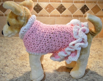 Crochet dog dress | Etsy