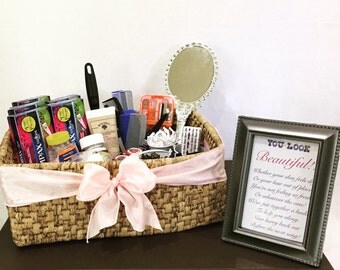 Wedding bathroom basket | Etsy