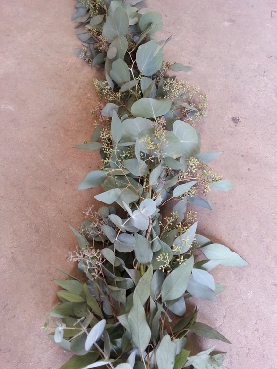 Seeded Eucalyptus Garland for Christmas Decorations