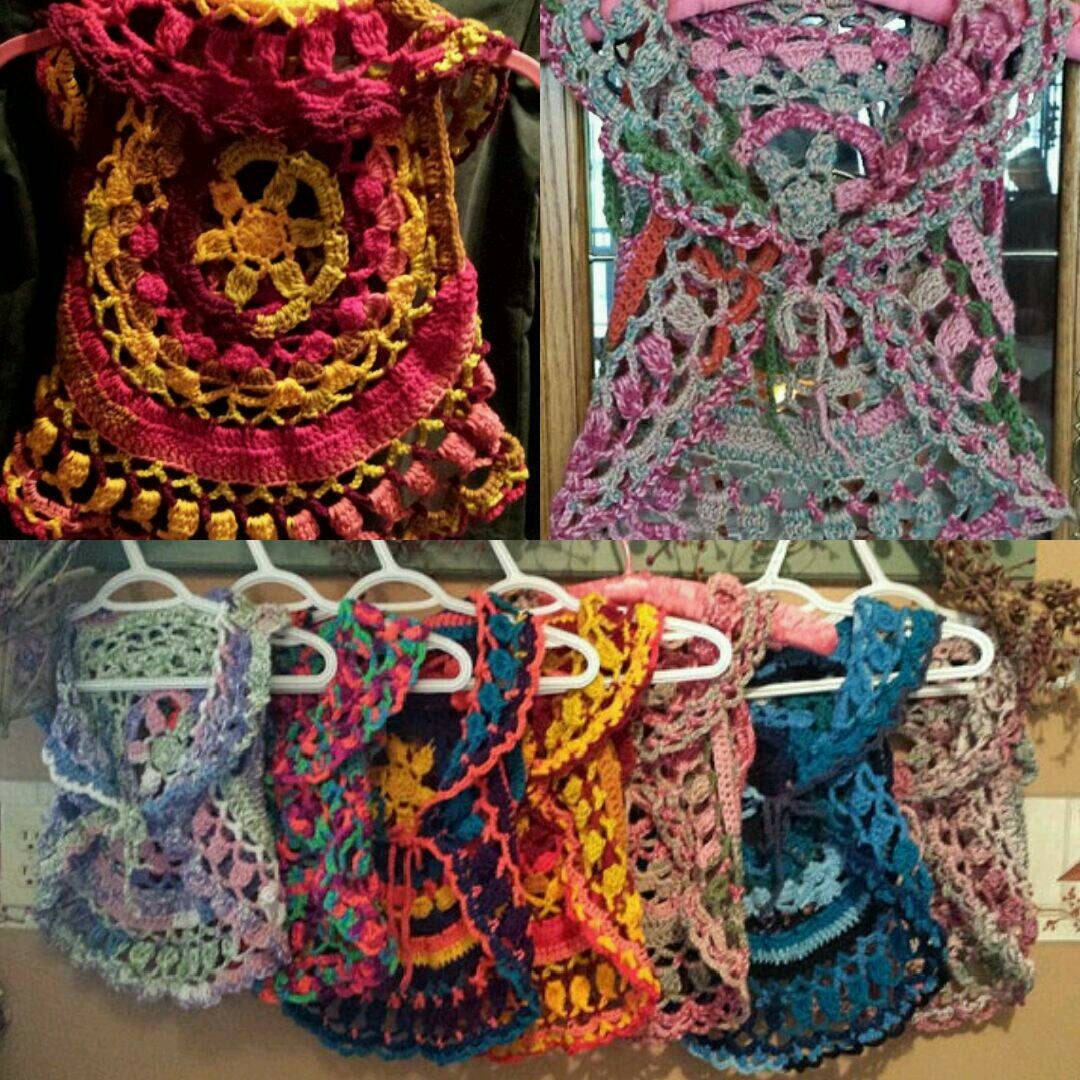 PDF Crochet Pattern to make Toddler Child Mandala Circle Vest