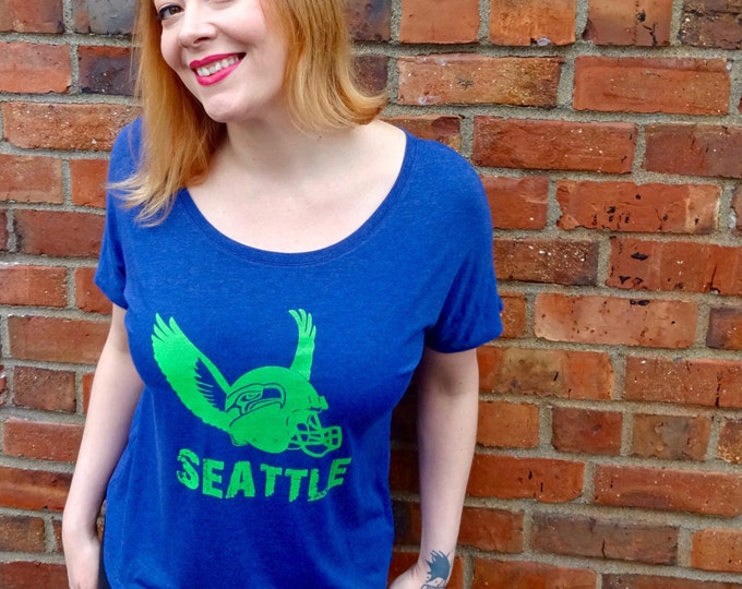 Women Plus Size Graphic Tee, Women Football Shirt, Ladies Seattle Seahawks Shirt, Seattle Football, Seattle T Shirt, Women Seahawks Fan Gear