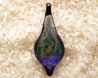 EMBLEM Lampworked Borosilicate Glass Pendant