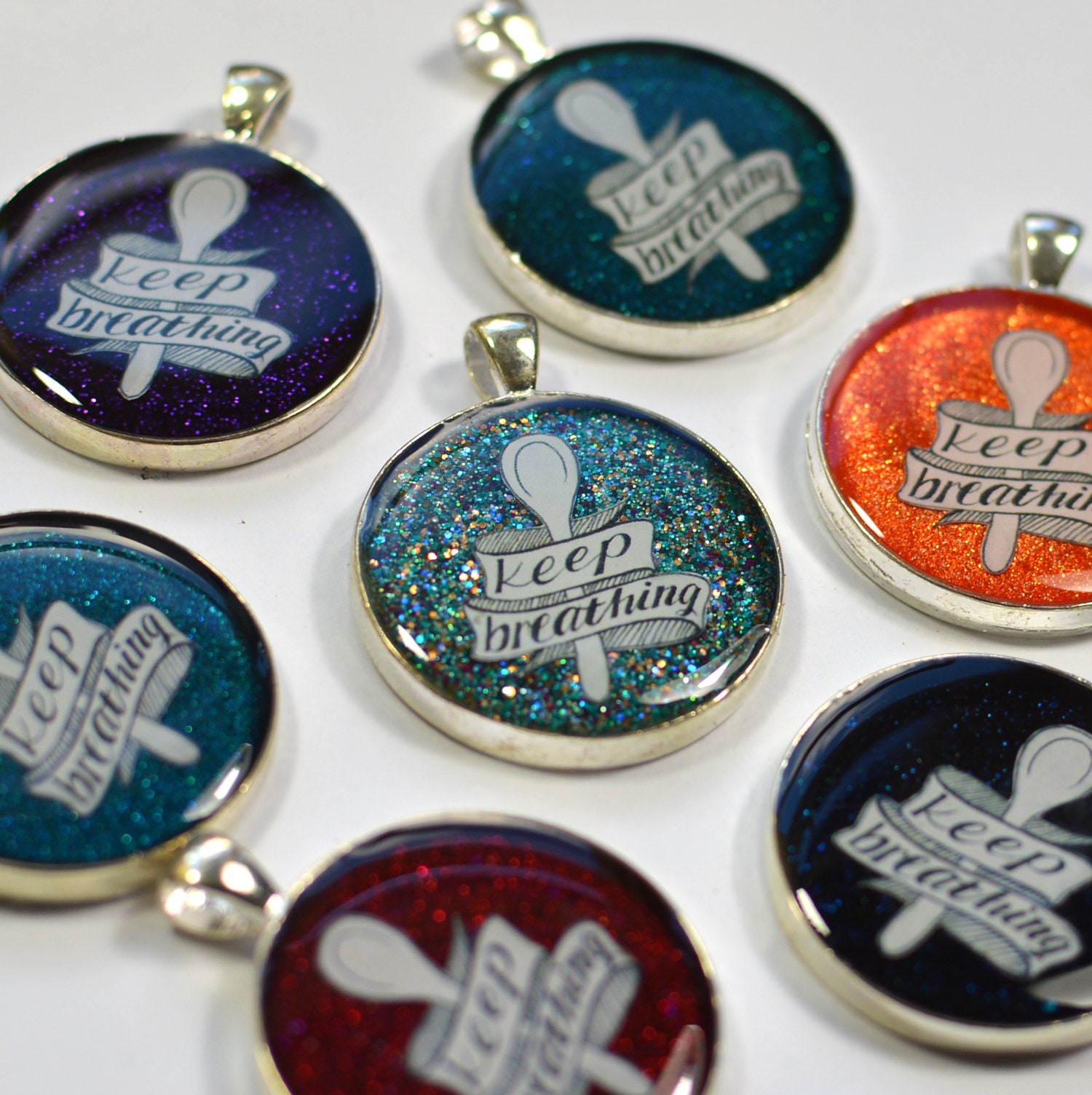 Rainbow of Keep Breathing Pendants