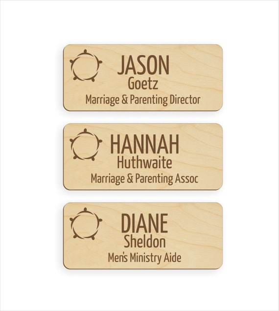 Name badge order for Hannah