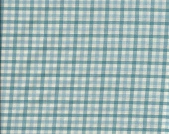 PENDLETON Blue & White Check Plaid Wool Shirting Fabric. 60" wide. 1 Yard.