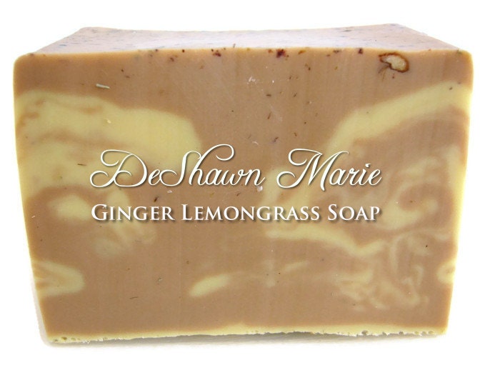 SALE SOAP Ginger Lemongrass Soap Handmade Soap Vegan