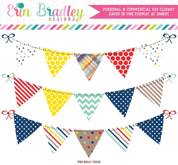 Craft Bunting Clipart Banner Flag Graphics Personal