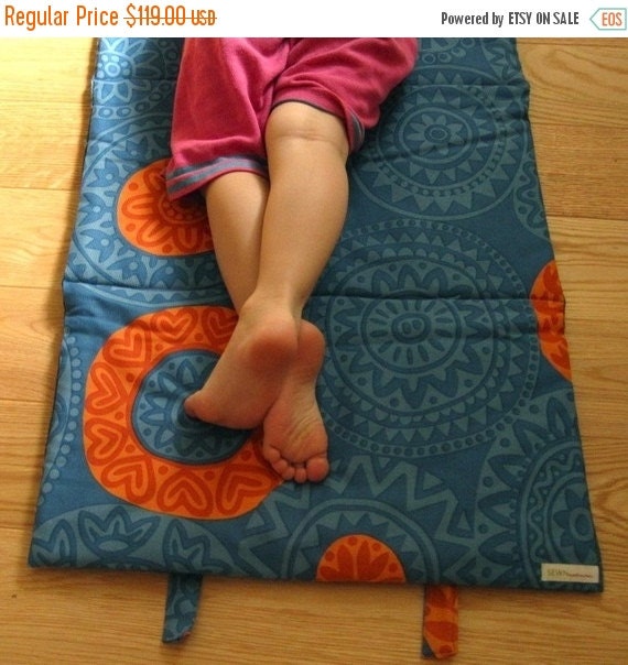 SALE Preschool Nap Mat with Organic Cotton AS SEEN in Cool Mom Picks