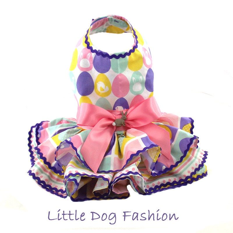 Dog Dress Dog Harness dress Easter dog dress Easter harness