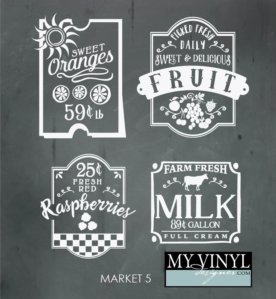 Download Farmer's Market SVG Files Kitchen and Home Cuttable SVG