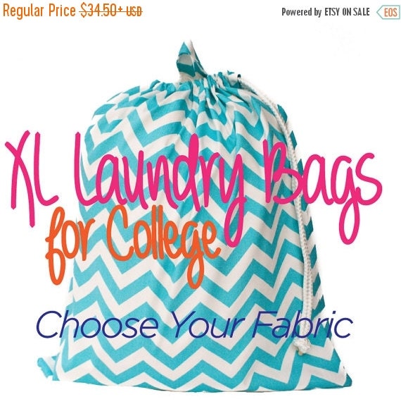 CLEARANCE SALE Extra Large Laundry Bag for Dorm by forsheedesigns