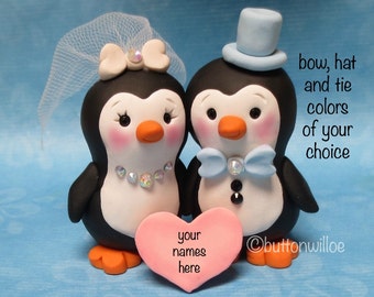 Penguin Wedding Cake Topper