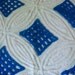 Fluffy, Plush Royal Blue Vintage Cotton Chenille Fabric 19 x 25 Inches
