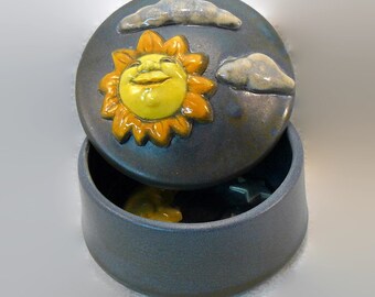 Ceramic Keepsake Box - Day and Night