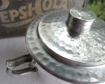 Vintage Hammered Aluminium Ice Bucket Leumas Handcrafted Giftware