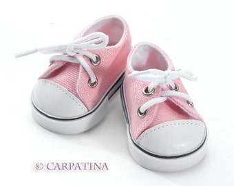 Pink Converse Sneakers - Shoes fits 18" Dolls like American Girl or Our Generation or Journey Girl Dolls