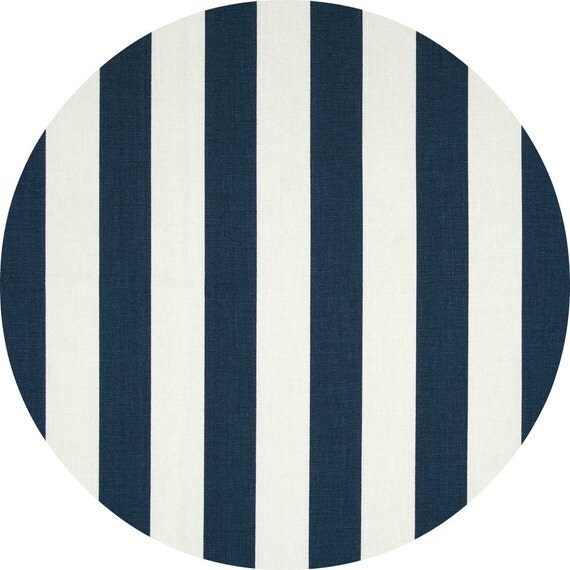RTS Set of 4 round fabric placemats navy blue and by KirtamDesigns