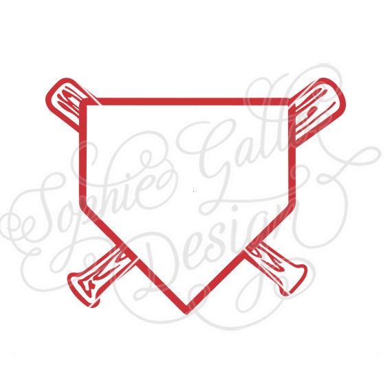 Download Baseball Home plate design SVG DXF PNG digital download file