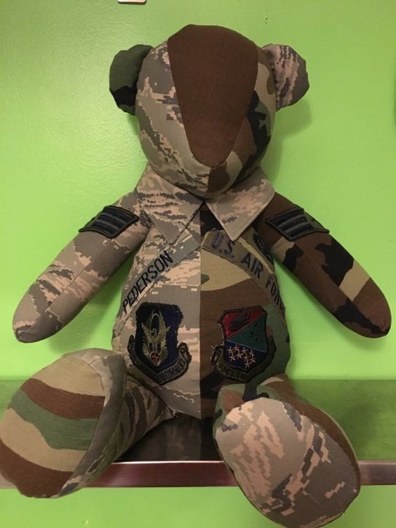 Military custom memory bear Army memory gift by rosemarysbabymek