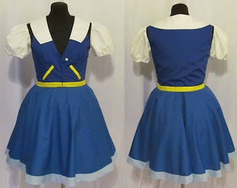 Pokemon Ash Female Dress Lolita Cosplay Costume Adult Women's Size 4 6 8 10 12 14