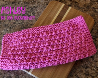 Knitted Dishcloth Pattern, Knitting Pattern, Ashley Dishcloth Pattern, Towel