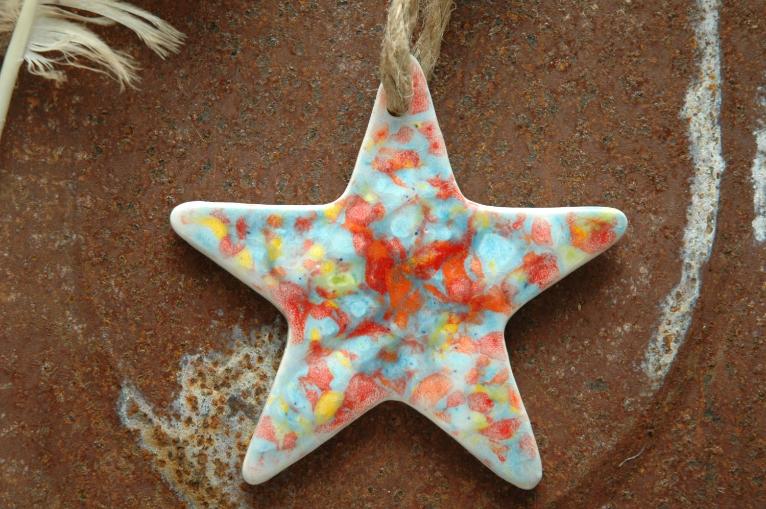 Celestial Wall Hanging Shooting Star Ornament by AmbientAtelier