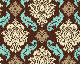 Aviary 2 Damask in Bark by Joel Dewberry Cotton Quilting Fabric