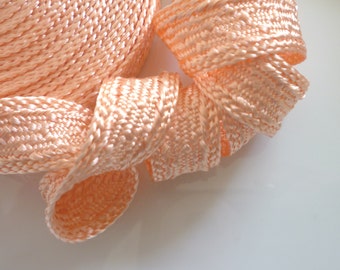 Art silk Moroccan trim, peach, textured trim, 5metres