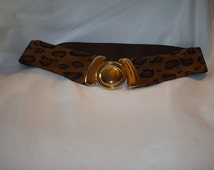 Popular items for leopard print belt on Etsy