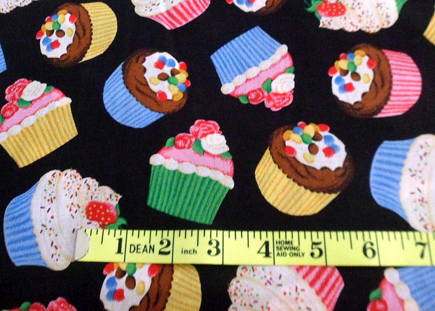 Half yard Cupcake Fabric Material with Cupcakes VIP Cotton