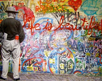 Banksy Art Print - Mr Brainwash Beautiful - Multiple Paper Sizes